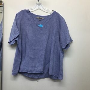 FLAX Linen V-Neck